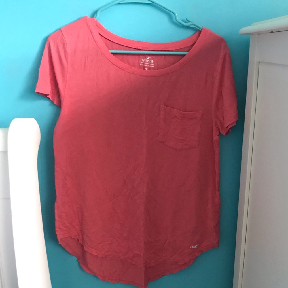pink shirt with pocket